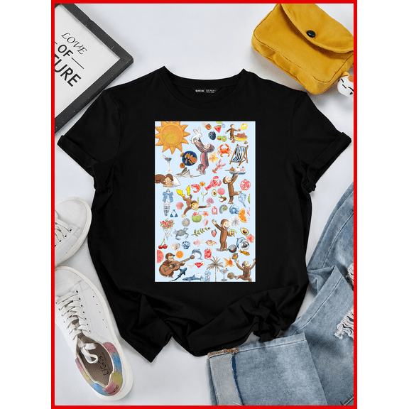 Curious George Retro Y2K Cartoon Monkey Character iPhone Case V60273, S-5XL