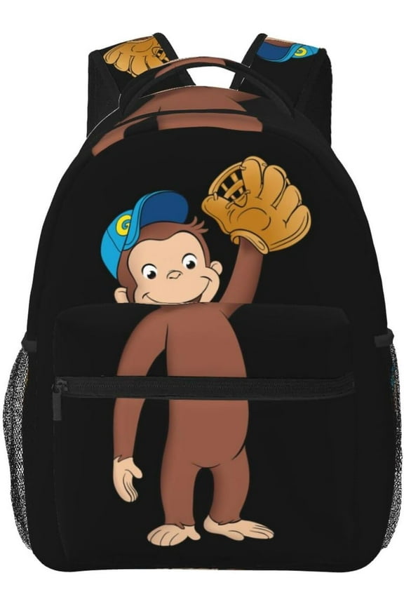 Curious George Rucksack Anime Backpack Lightweight School Travel Multifunctional Unisex Popular Celebration Backpack
