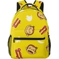 thumbnail image 1 of Curious George Rucksack, Anime, Backpack, Lightweight,, Travel, Multi-functional, Unisex, Celebration, Gift, Backpack, 1 of 5