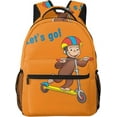 thumbnail image 1 of Curious George Rucksack, Anime Backpack, Lightweight,, Travel, Multifunctional, Unisex, Celebration, Present, Rucksack, 1 of 5