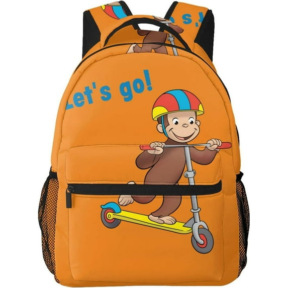 Curious George Rucksack, Anime Backpack, Lightweight,, Travel, Multifunctional, Unisex, Celebration, Present, Rucksack
