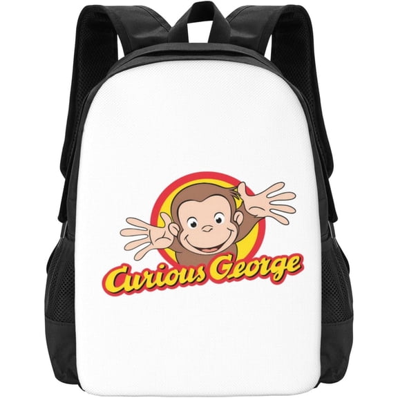 Curious George Rucksack, Large Capacity, Multi-functional, Men's Backpack, Business Backpack, , Business Trip, Work, Anti-Theft, Waterproof, Durable, Town Backpack, Black