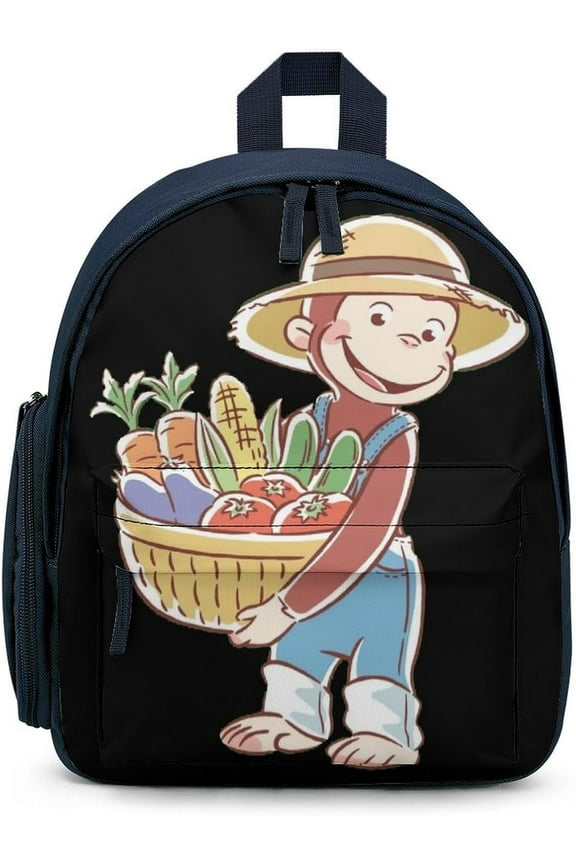 Curious George Rucksack, Large Capacity, Multi-functional, Men's Backpack, Business Backpack, Business Trip, Work, Anti-Theft, Waterproof, Durable, Town Backpack, Black