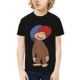 thumbnail image 1 of Curious George Shirt Kids 3D Printing Cartoon T Shirts Crewneck Short Sleeve Shirts Tee Gifts for Boys and Girls, 1 of 5