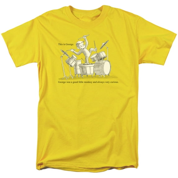 Curious George This Is George Officially Licensed Adult T Shirt