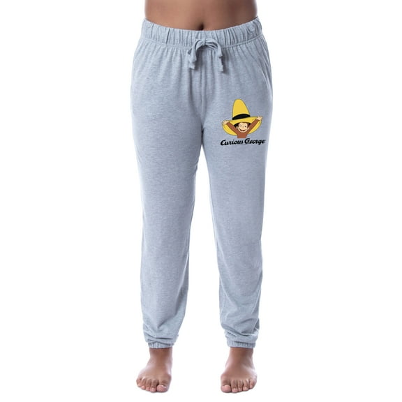 Curious George Womens' Character Yellow Hat Sleep Jogger Pajama Pants