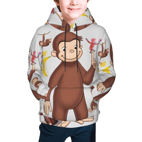 Youth Cartoon Hoodie Fashion Long Sleeve Kids Pullover Coat Casual Hoody Hooded Sweatshirts for Boys Girls