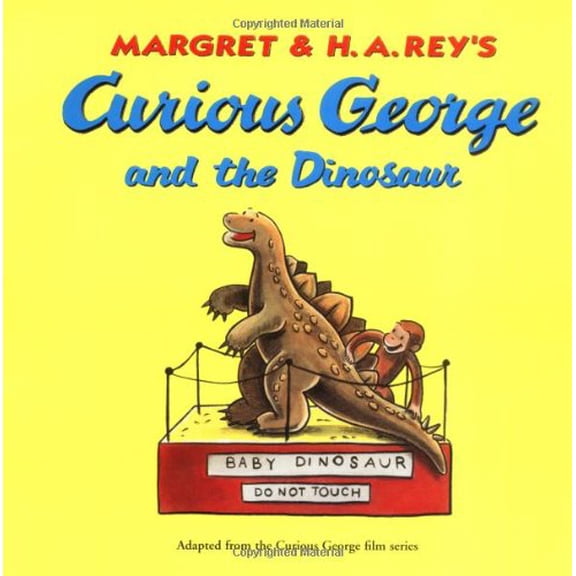 Pre-Owned Curious George and the Dinosaur (Paperback) 0395519365 9780395519363
