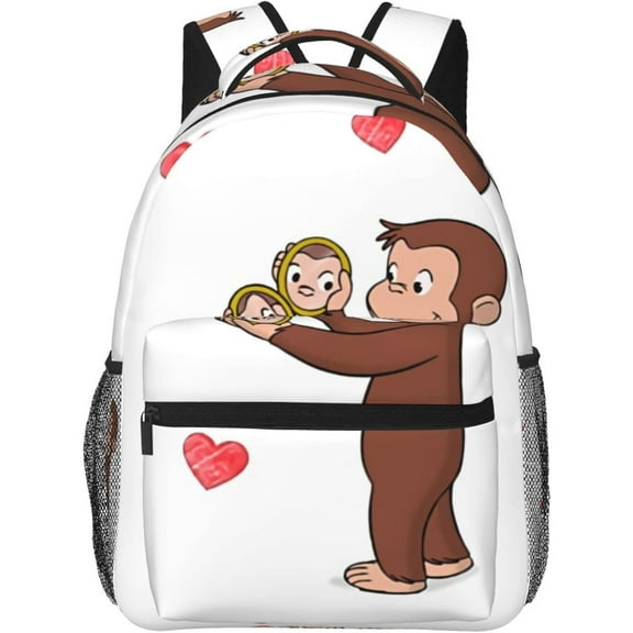 Curious George large-capacity backpack Fashionable travel notebook backpack