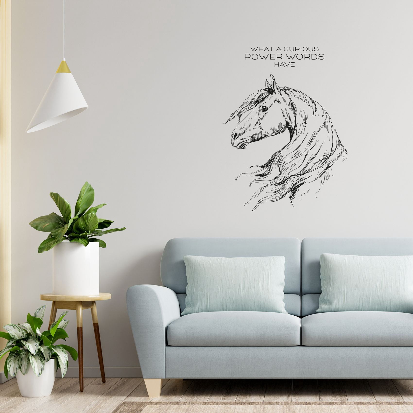 Running Horse Wall Decal Sticker - 8x10 Inch Cartoon Animal Vinyl Art For Kids' Room, Nursery, Or Home Decor