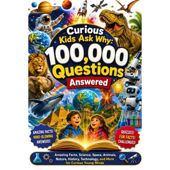 Curious Kids Ask Why: 100,000 Questions Answered: Amazing Facts About Space, Animals, Science, Nature, History, Technolo, (Paperback)