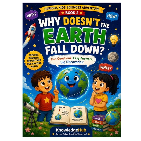 Curious Kids Science Adventure Why Doesn't The Earth Fall Down?: A Fun Journey Into Gravity, Space, and the Forces That Hold Our World Together!, Book 2, (Paperback)