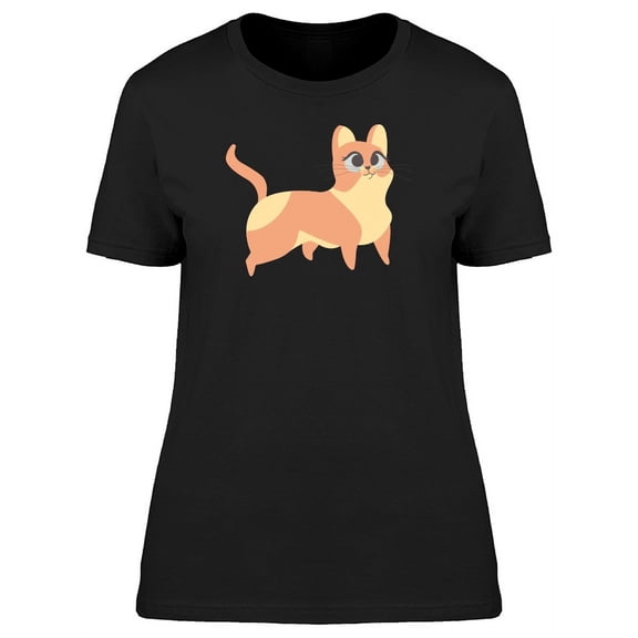 Curious Kitten Doodle T-Shirt Women -Image by Shutterstock, Female Small