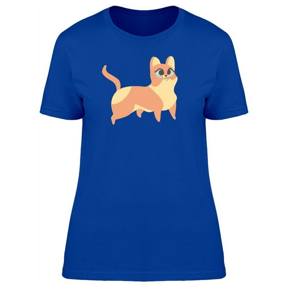 Curious Kitten Doodle T-Shirt Women -Image by Shutterstock, Female Small