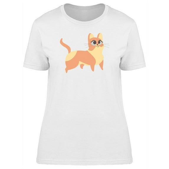 Curious Kitten Doodle T-Shirt Women -Image by Shutterstock, Female Small