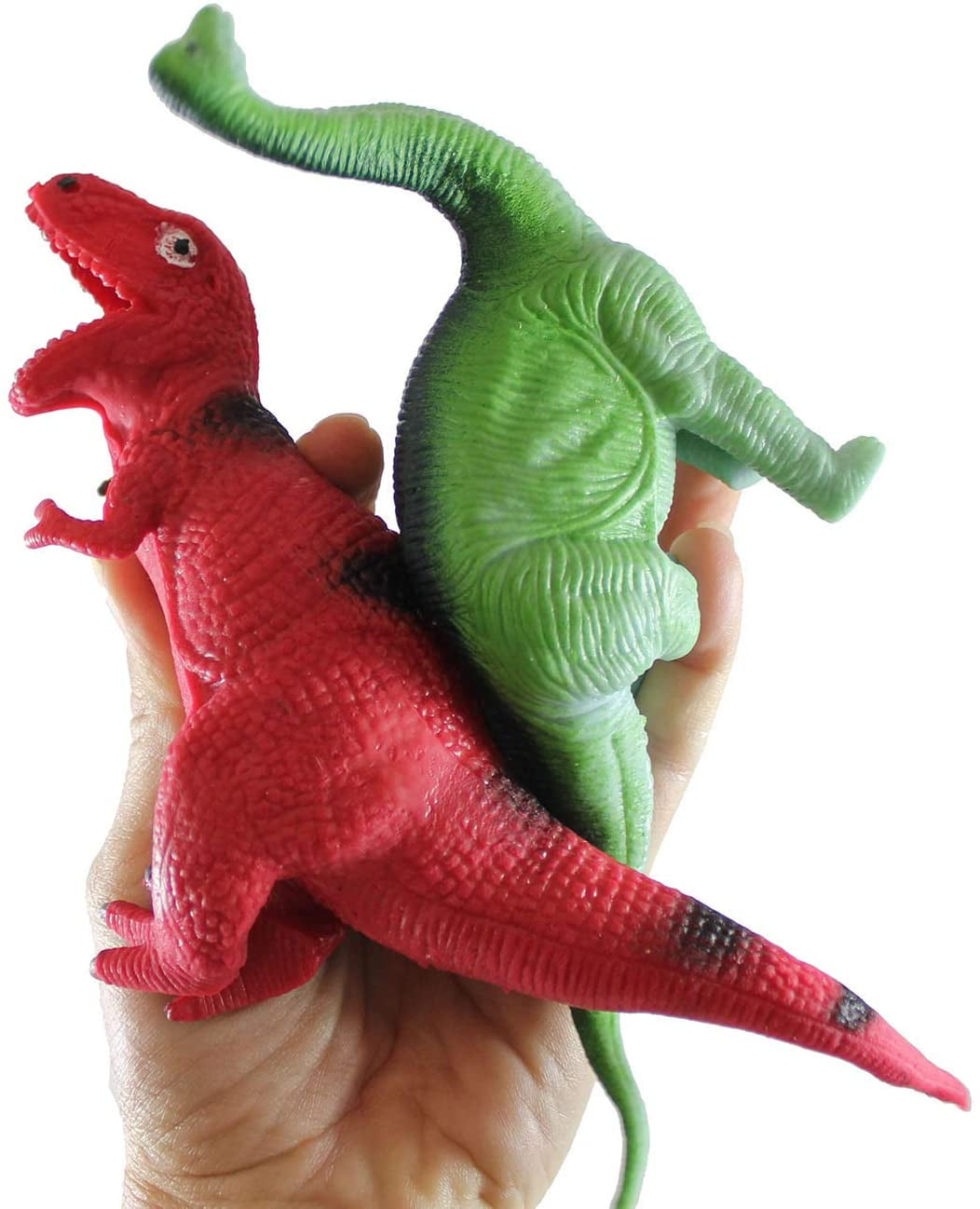 Curious Minds Stretchy Dinosaur Sensory Toy - T Rex Fidget Squishy With Crunchy Beads, Stress Relief For Kids