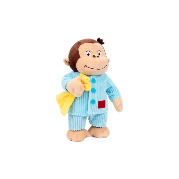 Curious Monkey George Plush Stuffed Animal Toy, Soft Cuddly Figure Birthday Gift for Boys Girls Kids Nursery Bedroom Playroom Decoration