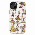 thumbnail image 1 of Curious Monkey Halloween Phone Case, Cute Autumn Theme iPhone Cover with Pumpkins, Costumes, and Festive Activities, Fall Fun Design for iPhone 16 15 14 13 12 11 Pro Max Plus Mini, 1 of 6
