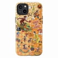 thumbnail image 1 of Curious Monkey Halloween Phone Case, Green Autumn Trick or Treat iPhone Cover, Playful Fall Cartoon Protective Case for iPhone 16 15 14 13 12 11 Plus Pro Max Mini, 1 of 6