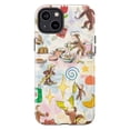 thumbnail image 1 of Curious Monkey Kitchen Adventure Phone Case, Cute Cartoon Monkey Baking and Eating Bananas, Durable Protective Phone Cover for iPhone 16 15 14 13 12 11 Pro Max Mini, 1 of 6
