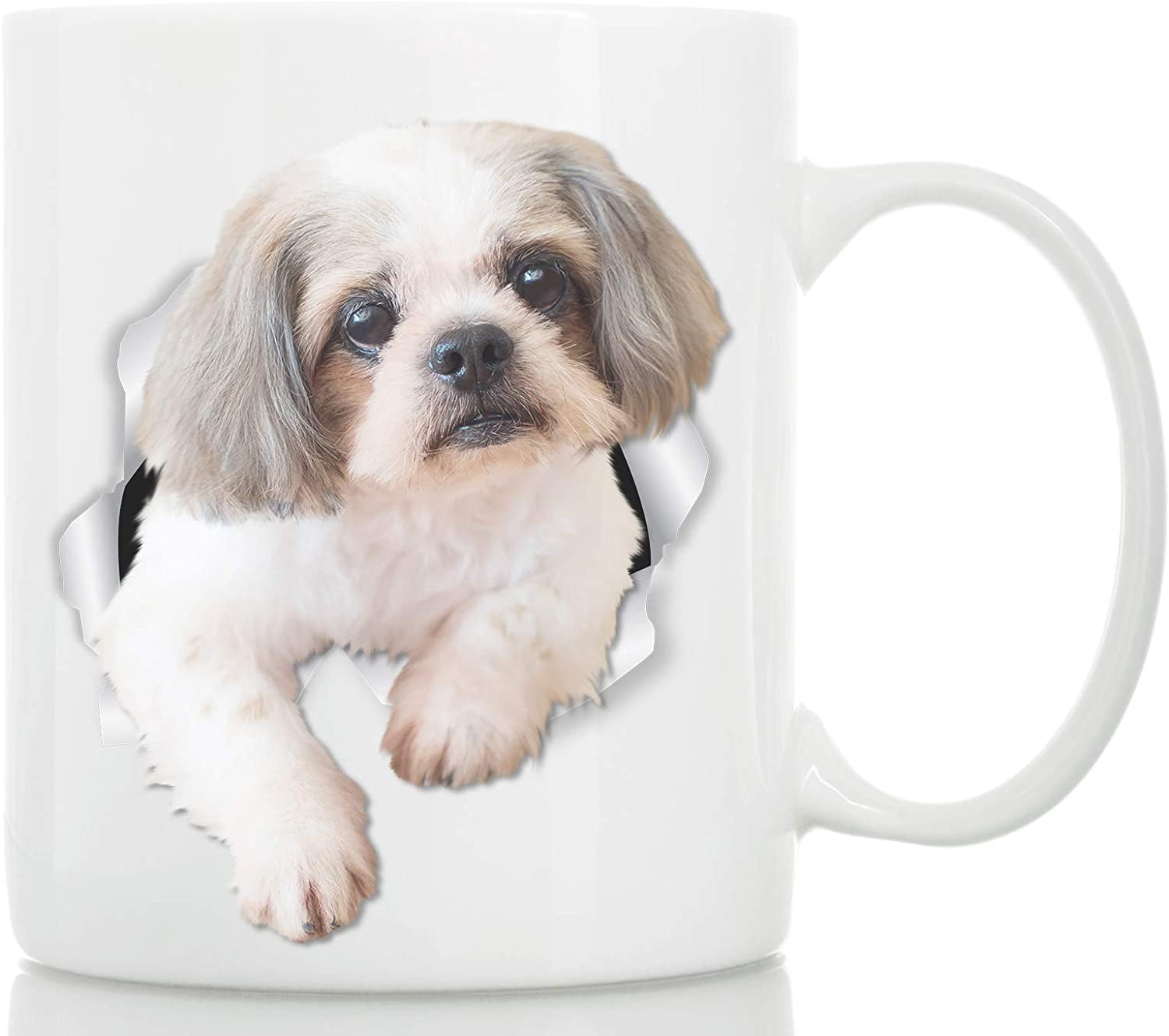 Curious Shih Tzu Mug \u2013 Shih Tzu Ceramic Coffee Mug Perfect