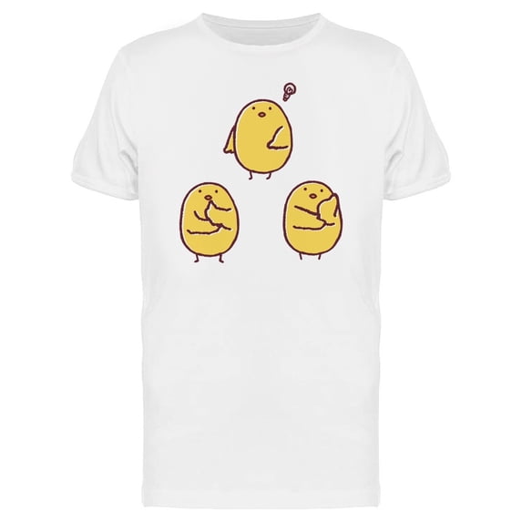 Curious Thinker Chicken Poses Tee Men's -Image by Shutterstock