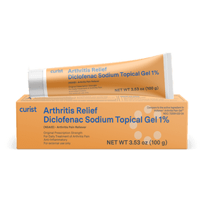 Curist Diclofenac Sodium Topical Gel 1 Percent 100g for Arthritis Pain - Joint Pain Relief for Hand Pain, Foot Pain, Knee Pain, Elbow Pain & Ankle Pain - 1% - 3.53oz