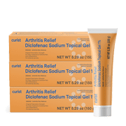 Curist Diclofenac Topical Gel 1% 3-Pack 5.29 oz 150 g Arthritis Relief Diclofenac 1% Cream OTC