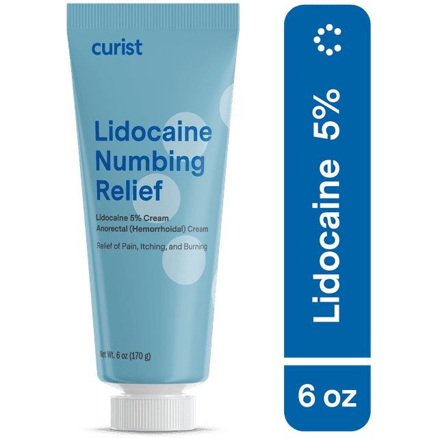 Curist Lidocaine 5 Cream 6 oz Tube 5 Lidocaine Numbing Cream 6 oz