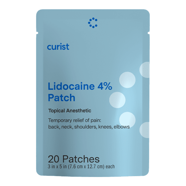 Curist Lidocaine Pain Relief Patches 20 Ct USA Made for Back Pain 4