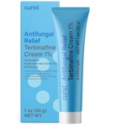 Curist Terbinafine Cream Antifungal, Foot Fungus Treatment 1%, Anti Fungal Foot Care, Ring Worm, Jock Itch Treatment, Athletes Foot Cream Terbinafine Hydrochloride, 1 Oz 30 g