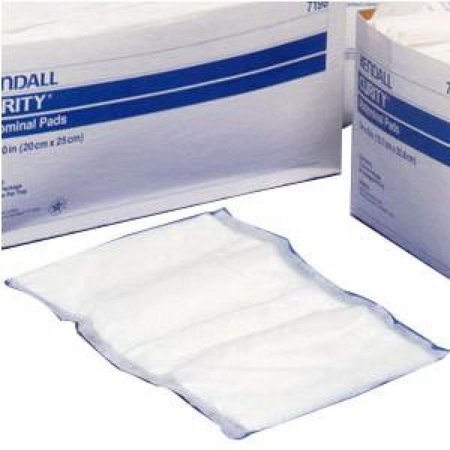 Curity Abdominal Pads - Non-woven Fluff, 5 Inches x 9 Inches, White, 880 Count
