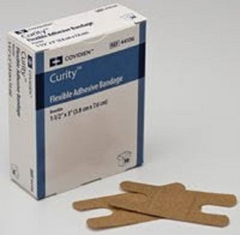 Curity Adhesive Fabric Knuckle Bandage 11/2'' x 3'', Pad Size 1'' x 7/