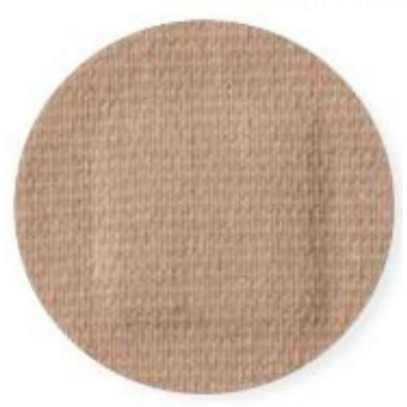 Curity Adhesive Spot Bandage - 7/8 Inch, Round, Tan, Fabric, Sterile, 50 Count