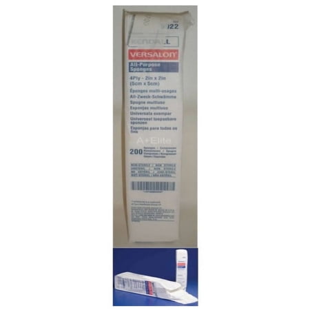 Curity All Purpose Non-sterile Non-woven Sponge 2" X 2", 4-ply Part No. 9022 (200/package)