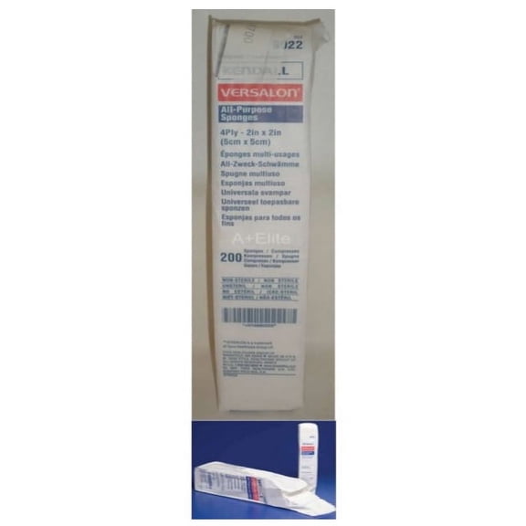 Curity All Purpose Non-sterile Non-woven Sponge 2" X 2", 4-ply Part No. 9022 (200/package)