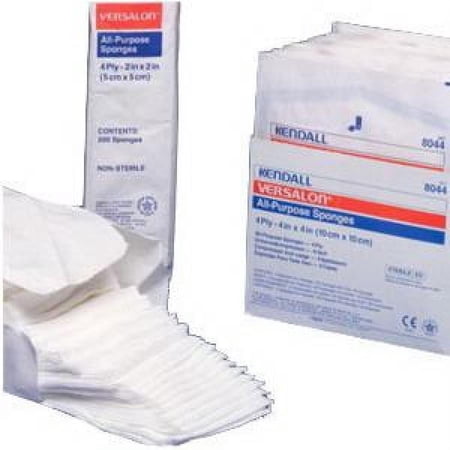 Curity All Purpose Sponges - 2 X 2 Inch, 3-Ply, White, Polyester/Rayon, 200 Count