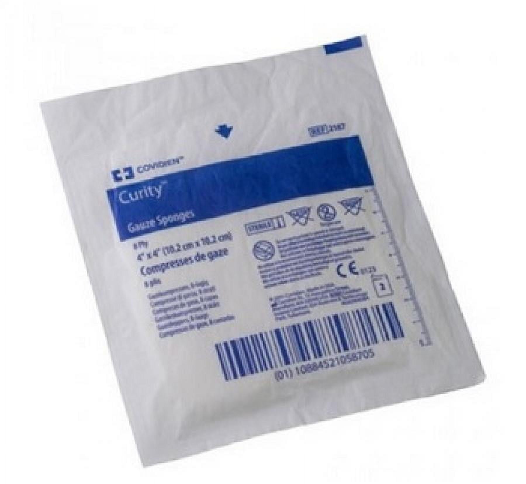 Curity Gauze Sponge - 4 x 4 Inch, 8-Ply, Sterile, 1200 Count