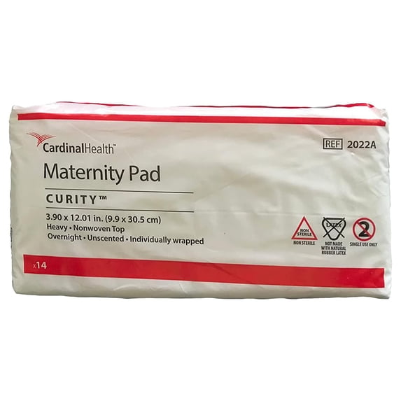 Curity OB / Maternity Pad Super Absorbency 12" L 2022A 14 per Bag