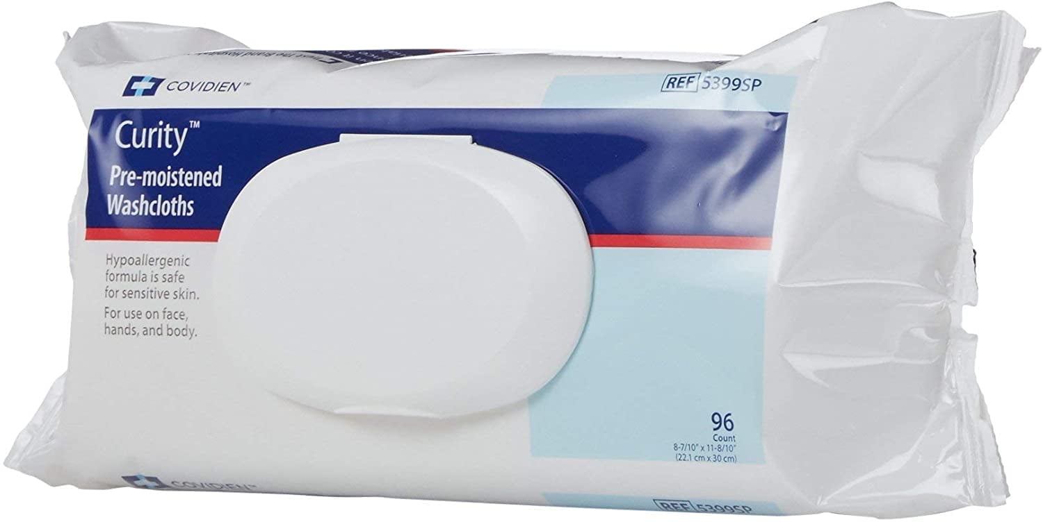 Curity Alcohol-Free All-Over Baby Wipes Case of 8 Packs, Scented, 8 Pack, 768 Total Wipes