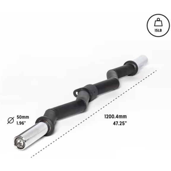 Curl Bar Cable Attachment Fat Olympic EZ Curl Bar Cable Attachment, Thick Diameter Cable Attachments for Gym, LAT Pull Down Bar Attachment$$Sport & Recreation Other