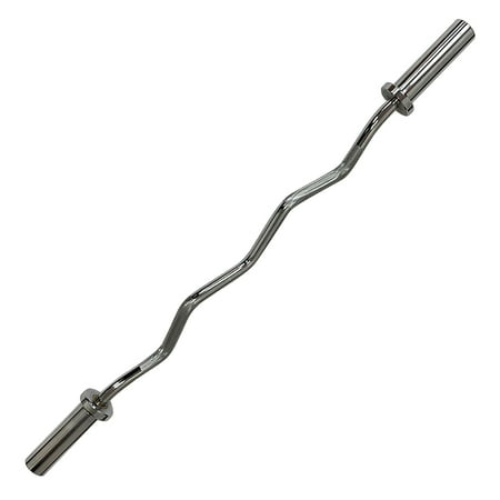 Curl Barbell Gym Bar for 2 Inch dia Weight workout Plates