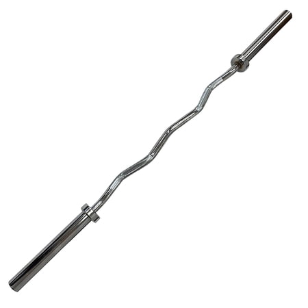 Curl Barbell Gym Bar for 2 Inch dia Weight workout Plates
