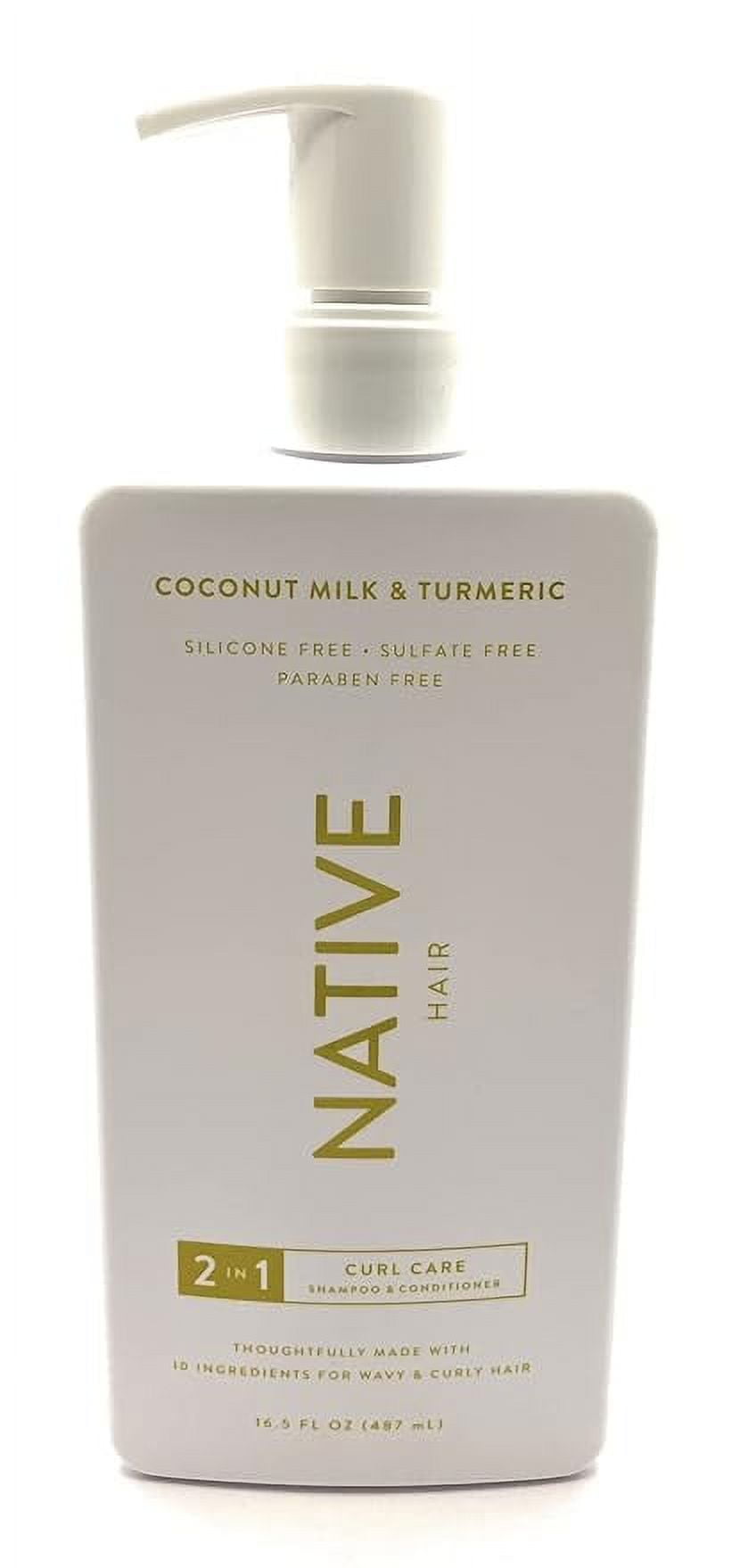 Curl Care by Native Coconut Milk & Turmeric 2 in 1 Shampoo