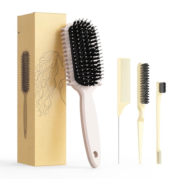 Curl Defining Brush, Curly Hair Brush, Slick Back Hair Brush, For Combing and Shaping Curls in All Hairstyles to Reduce Pulling (Green)