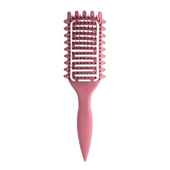 Curl Defining Brush Curly Hair Brush,Vented Hair Brush for Detangling, Shaping and Defining Curls For Women and Men Less Pulling (PINK)