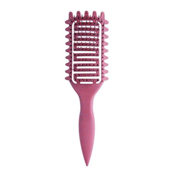 Curl Defining Brush Curly Hair Brush,Vented Hair Brush for Detangling, Shaping and Defining Curls For Women and Men Less Pulling (PINK)