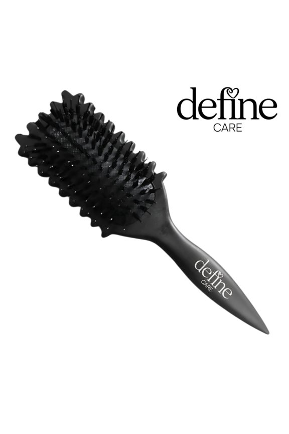 Defining Brush for Natural Curls, Detangling Curl Defining Brush for Women, Define Curling Hair Brush Black