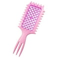 thumbnail image 1 of Curl Hair Brush - Detangler for All Hair Types | Flexible Mesh Brush for Easy Combing and Styling of Curly Hair | Ideal for Wet and Dry Use, 1 of 6