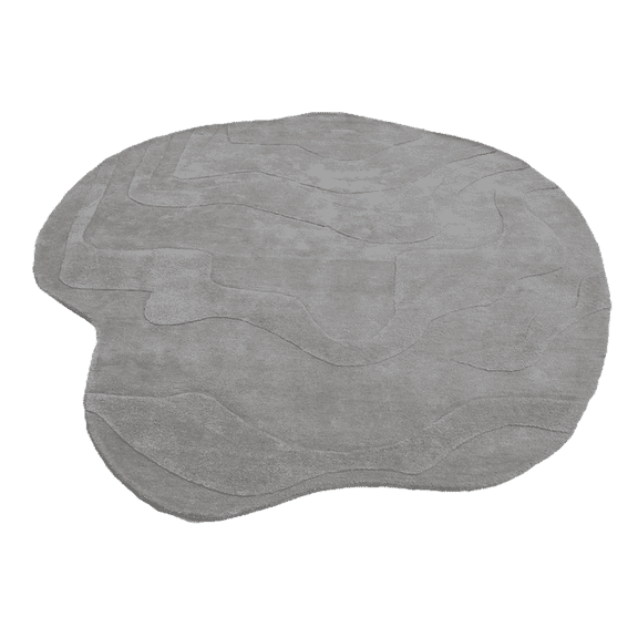 Curl Irregular Hand Tufted Carpet – Size 4 x 6